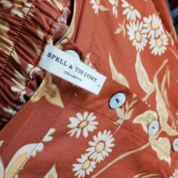 SPELL Sloan Maxi Skirt in Ochre - Picture 8 of 12